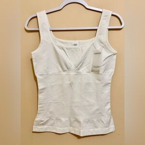NWT Womens Tummy Control White Tank Bodysuit
